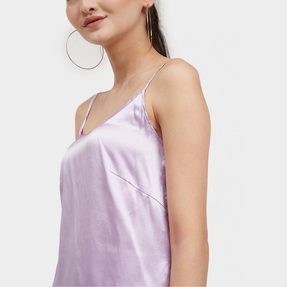 Lilac Satin Camisole - Picture 1 of 7